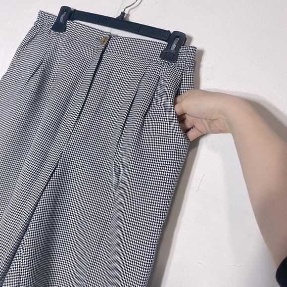 Vintage Authentic Clothing Company Houndstooth High Rise Wide Leg Cutlottes S - Picture 8 of 13